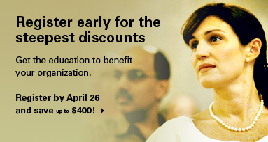 Register early for the steepest discounts